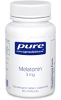 UPC 766298001777 product image for Melatonin - Pure Encapsulations - 60 Capsules 0.5 mg - sleep - mood | upcitemdb.com